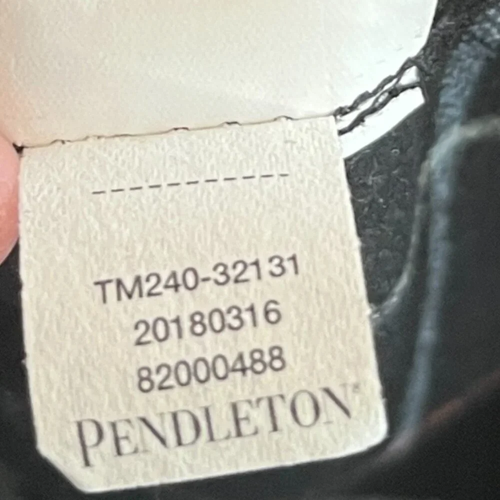 Pendleton buttondown XS black plaid women oversized flannel - Picture 11 of 11